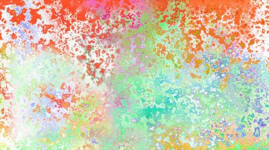 Soyut pas benzeri organik doku, canlı mermer renkler, paslanmış metal yüzey etkisi ve anlamlı kaotik desen.