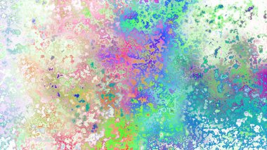 Soyut pas benzeri organik doku, canlı mermer renkler, paslanmış metal yüzey etkisi ve anlamlı kaotik desen.