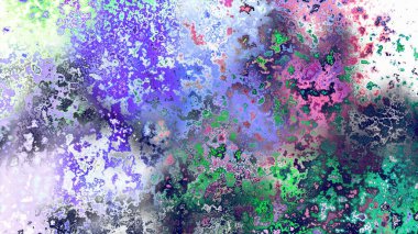 Soyut pas benzeri organik doku, canlı mermer renkler, paslanmış metal yüzey etkisi ve anlamlı kaotik desen.