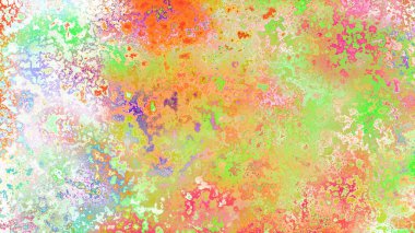 Soyut pas benzeri organik doku, canlı mermer renkler, paslanmış metal yüzey etkisi ve anlamlı kaotik desen.