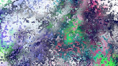 Soyut pas benzeri organik doku, canlı mermer renkler, paslanmış metal yüzey etkisi ve anlamlı kaotik desen.