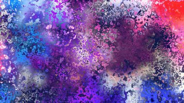 Soyut pas benzeri organik doku, canlı mermer renkler, paslanmış metal yüzey etkisi ve anlamlı kaotik desen.