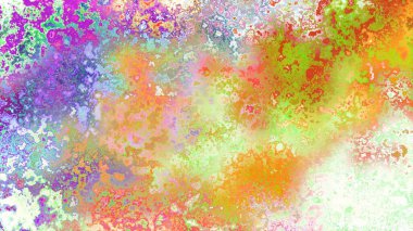 Soyut pas benzeri organik doku, canlı mermer renkler, paslanmış metal yüzey etkisi ve anlamlı kaotik desen.