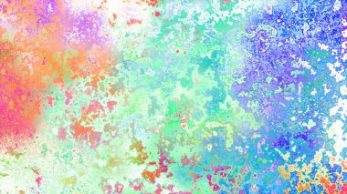 Soyut pas benzeri organik doku, canlı mermer renkler, paslanmış metal yüzey etkisi ve anlamlı kaotik desen.