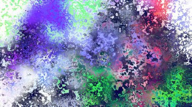 Soyut pas benzeri organik doku, canlı mermer renkler, paslanmış metal yüzey etkisi ve anlamlı kaotik desen.