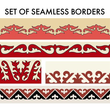 Asya süs eşyaları koleksiyonu. Göçebe insanların tarihsel süs.