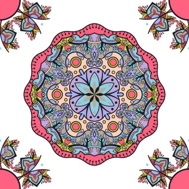 sorunsuz süsleme mandala