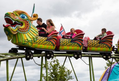 Dragon Ride at the County Fair clipart