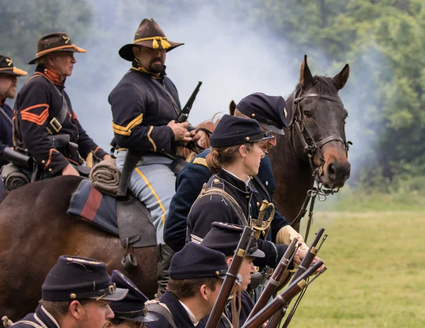 Wojna domowa kawalerii — Zdjęcie stockowe