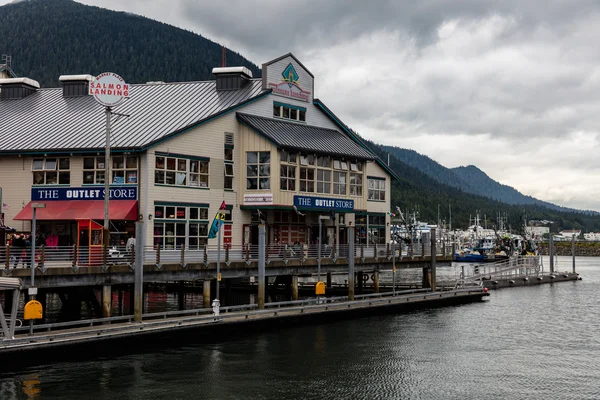 ร้านค้าหน้าใน Ketchikan — ภาพถ่ายสต็อก