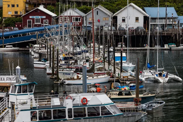 Meşgul Ketchikan Harbor — Stok fotoğraf