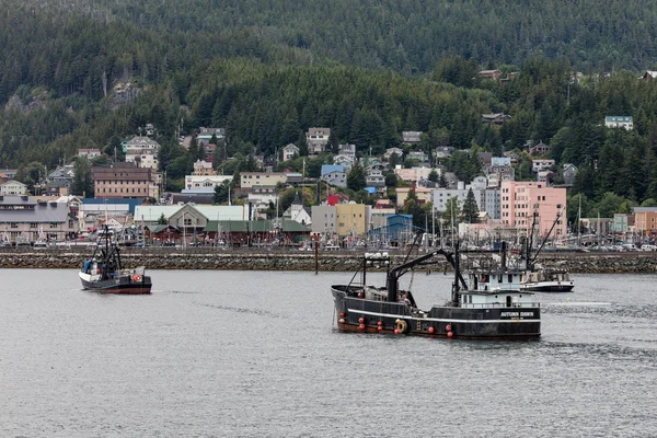 Barcos de pesca em Ketchikan — Fotografia de Stock