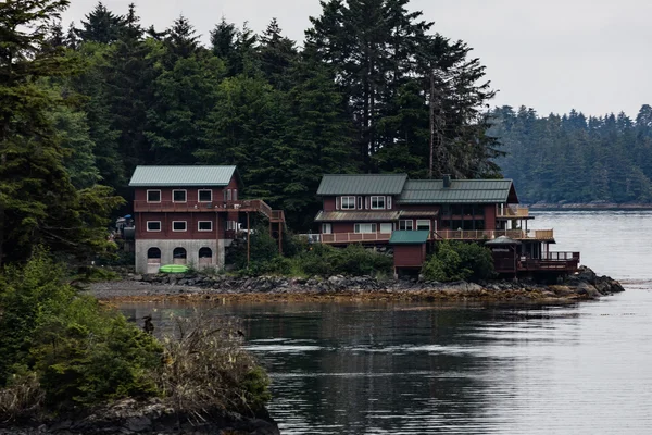 Casas de Sitka Alaska — Fotografia de Stock