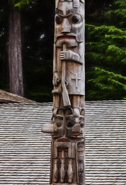 Sitka Totem Poles — Stockfoto