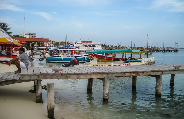 Barcos de pesca em México — Fotografia de Stock