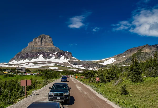 Hora do Rush em Logan Pass — Fotografia de Stock