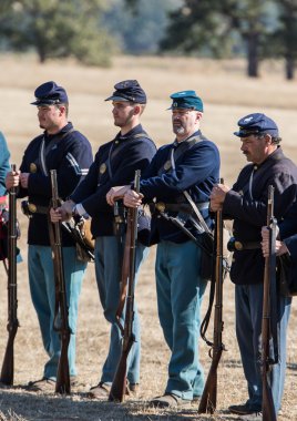 Muayene için federal birlikler Stand