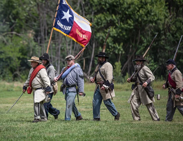 Confederati in marcia — Foto Stock