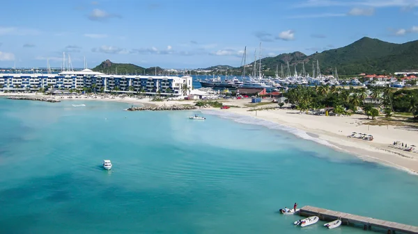 Spiaggia di Simpson Bay, St Maarten — Foto Stock