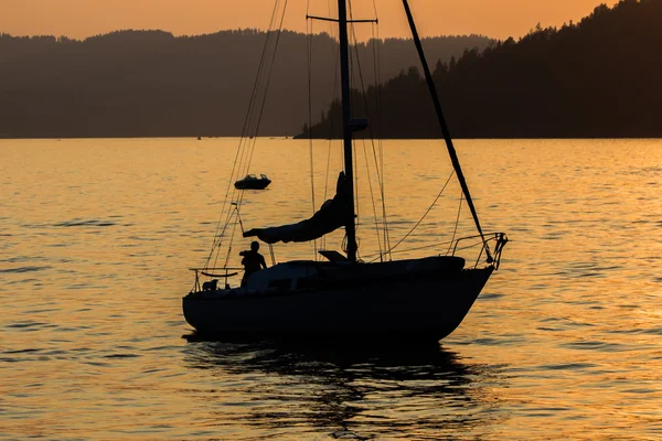 Boating on Lake Coeur d'Alene — Stock Photo, Image