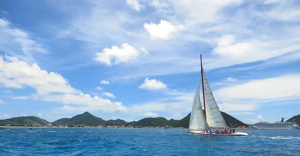 St. Maarten Sailing Day — Stock Photo, Image