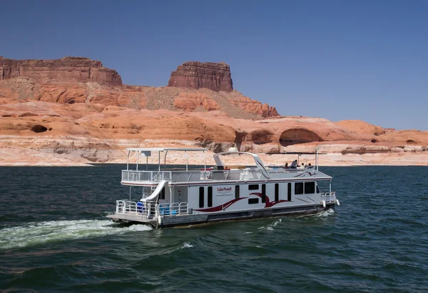 Houseboats no Lago Powell — Fotografia de Stock