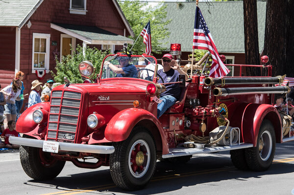 Vintage Firetruck on Parade