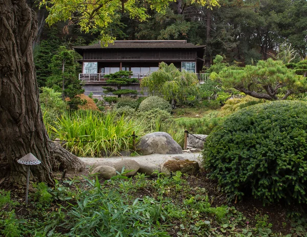 Japansk te trädgård — Stockfoto