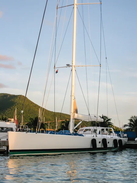 Luxury Yachts on St. Maarten — Stock Photo, Image