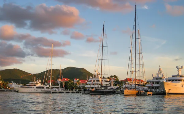 Yacht di lusso a St. Maarten — Foto Stock