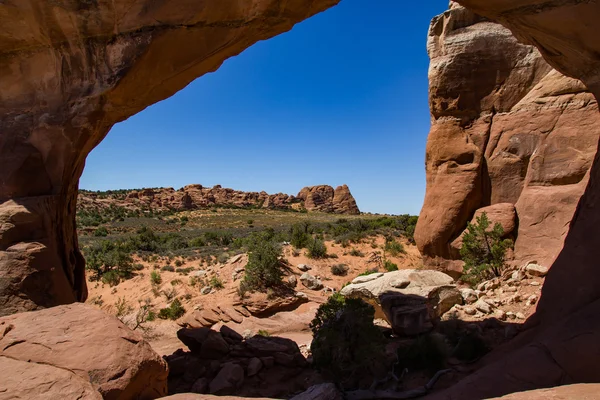 Arco quebrado em Utah — Fotografia de Stock