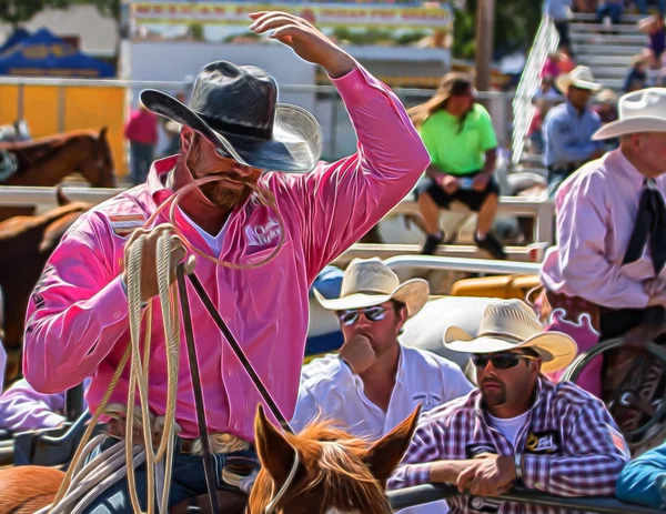 Vaquero de cuerda de ternero —  Fotos de Stock
