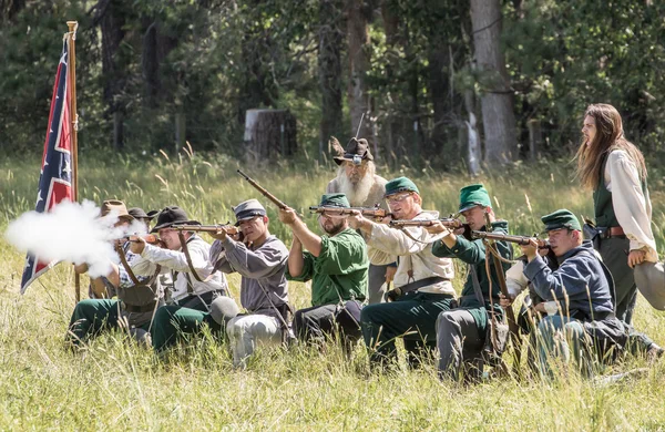 Αντεπιτεθούν Confederates — Φωτογραφία Αρχείου