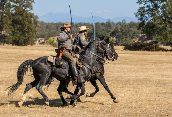 Confederate scouter på väg — Stockfoto