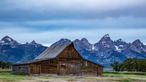 Antiguo granero en Wyoming — Foto de Stock