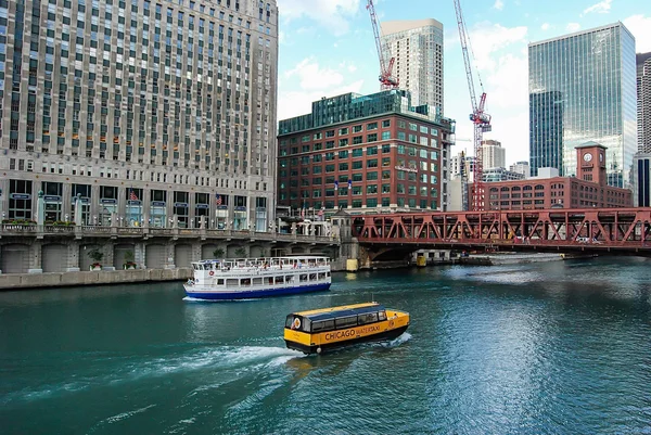 Chicago River Innenstadt — Stockfoto