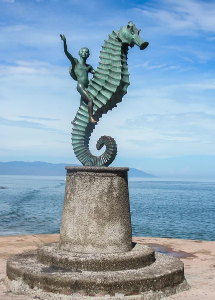 El chico del caballito de mar — Foto de Stock