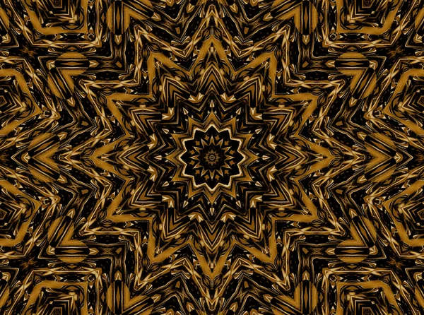 Золотисто-охристо-коричневый орнамент — стоковое фото