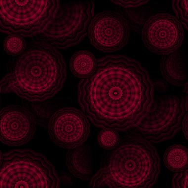 Kesintisiz daire kırmızı model kahverengi siyah