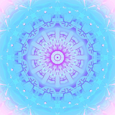 Sorunsuz çiçek süsleme turkuaz mavi pembe mor