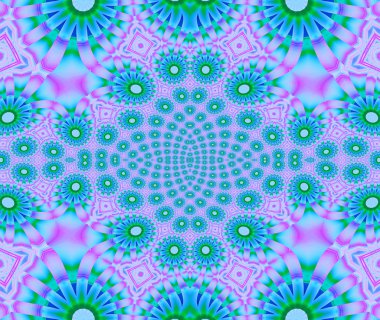 Sorunsuz çiçek süsleme mor mavi pembe yeşil