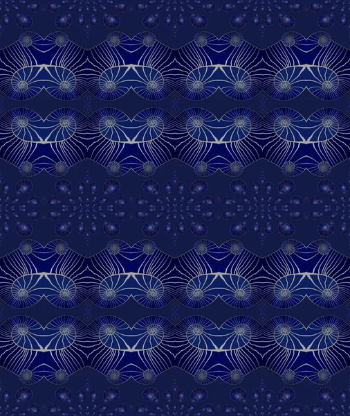 Spirala ozdoby ciemny niebieski fioletowy srebrny szary — Zdjęcie stockowe