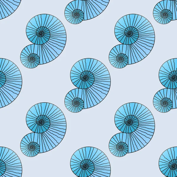 Seamless spiral pattern diagonally turquoise blue black gray