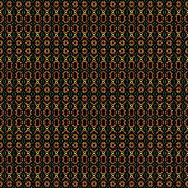 Seamless ellipses and circles pattern orange green brown — Stock Photo, Image