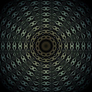 Sorunsuz parlak daire süsleme altın Gümüş Siyah