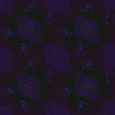 Sorunsuz sarmal model mor koyu yeşil