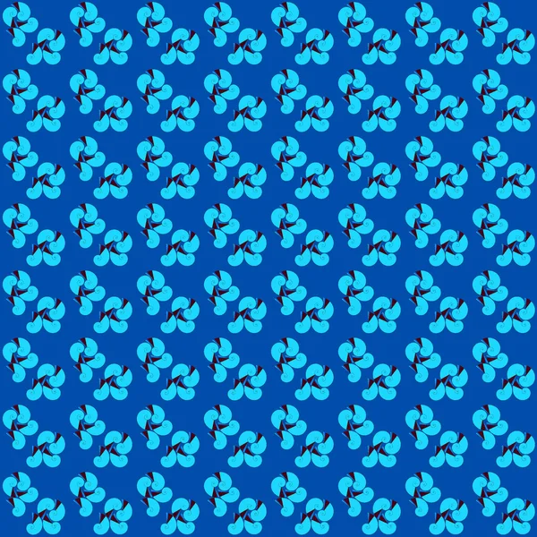 Bezešvé spirály vzor tyrkysově modrá hnědá — Stock fotografie