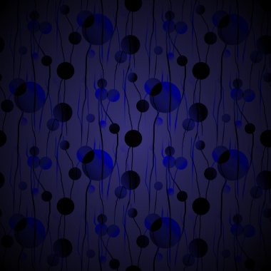Seamless circles pattern dark blue purple black blurred clipart