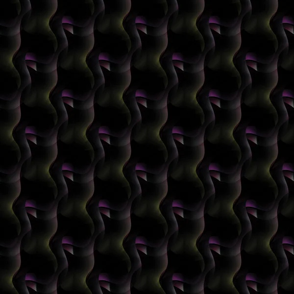 シームレスな波状パターン紫紫茶色の緑 — ストック写真