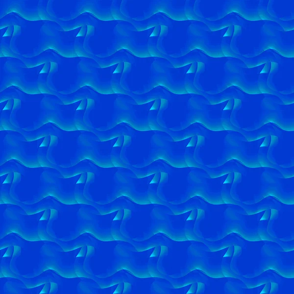 Modèle ondulé régulier sans couture turquoise bleu foncé — Photo